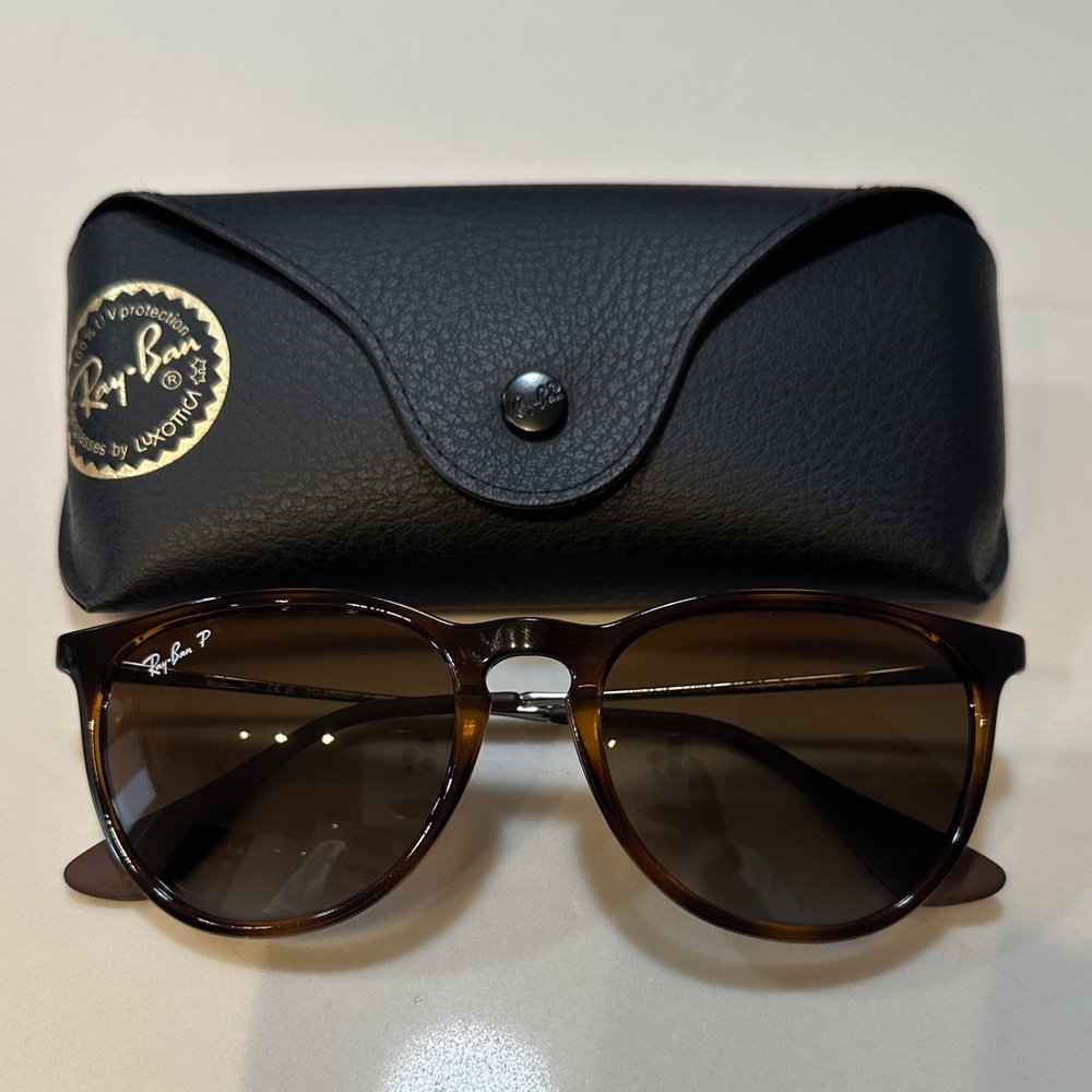 Ray-Ban Erika Polarized Tortoise Brown Sunglasses